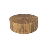 Mesa de centro Box Bambu Redondo Natural 1.10l  X 0.34a  X 1.10p