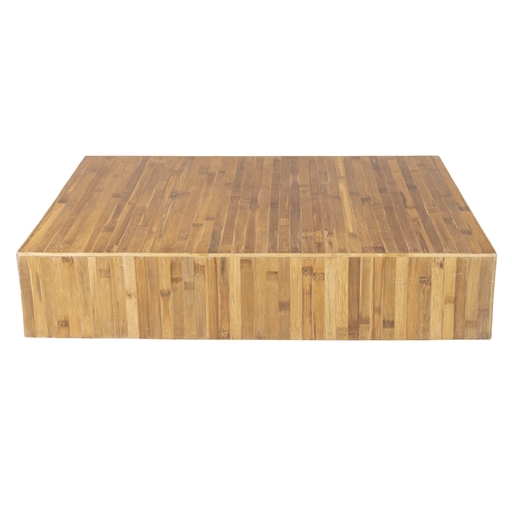 Mesa de centro Box Bambu Retangular Natural 1.40l  X 0.36a  X 0.90p