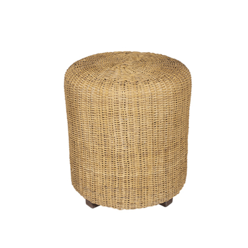 Puff Rattan Redondo Natural 0.40l  X 0.50a