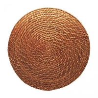 Jogo americano Circular Rattan Natural 0.35d