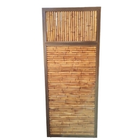 Biombo Selva Bambu/Ferro Marrom Café 2.18l  X 0.90a